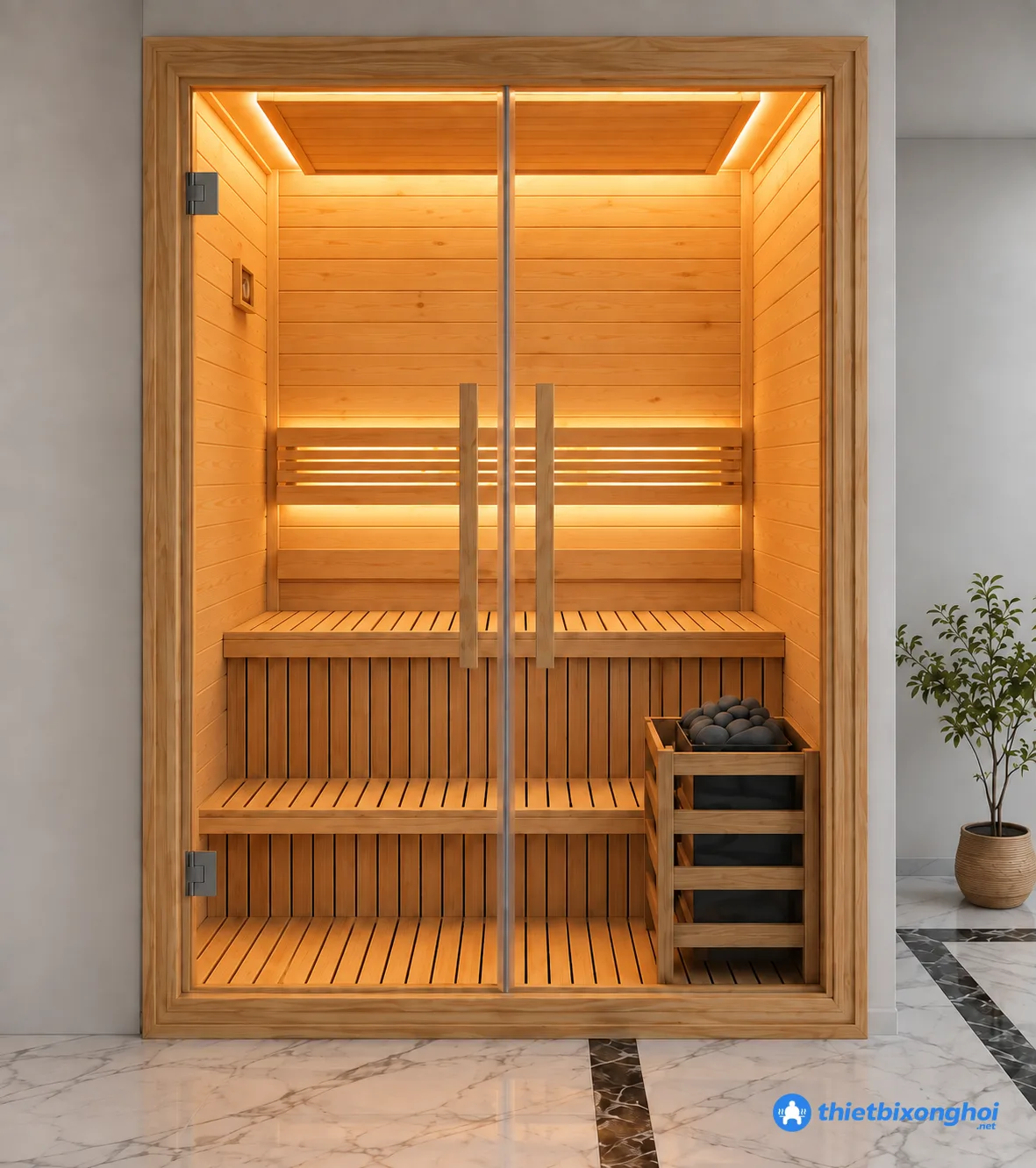 Phòng xông hơi khô 2-3 người sử dụng