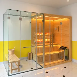 Phòng xông hơi khô ướt kết hợp KU04