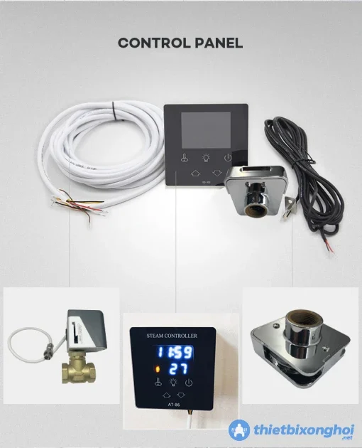 Bộ phụ kiện của máy xông hơi ướt STEAM GENERATOR AT90-P