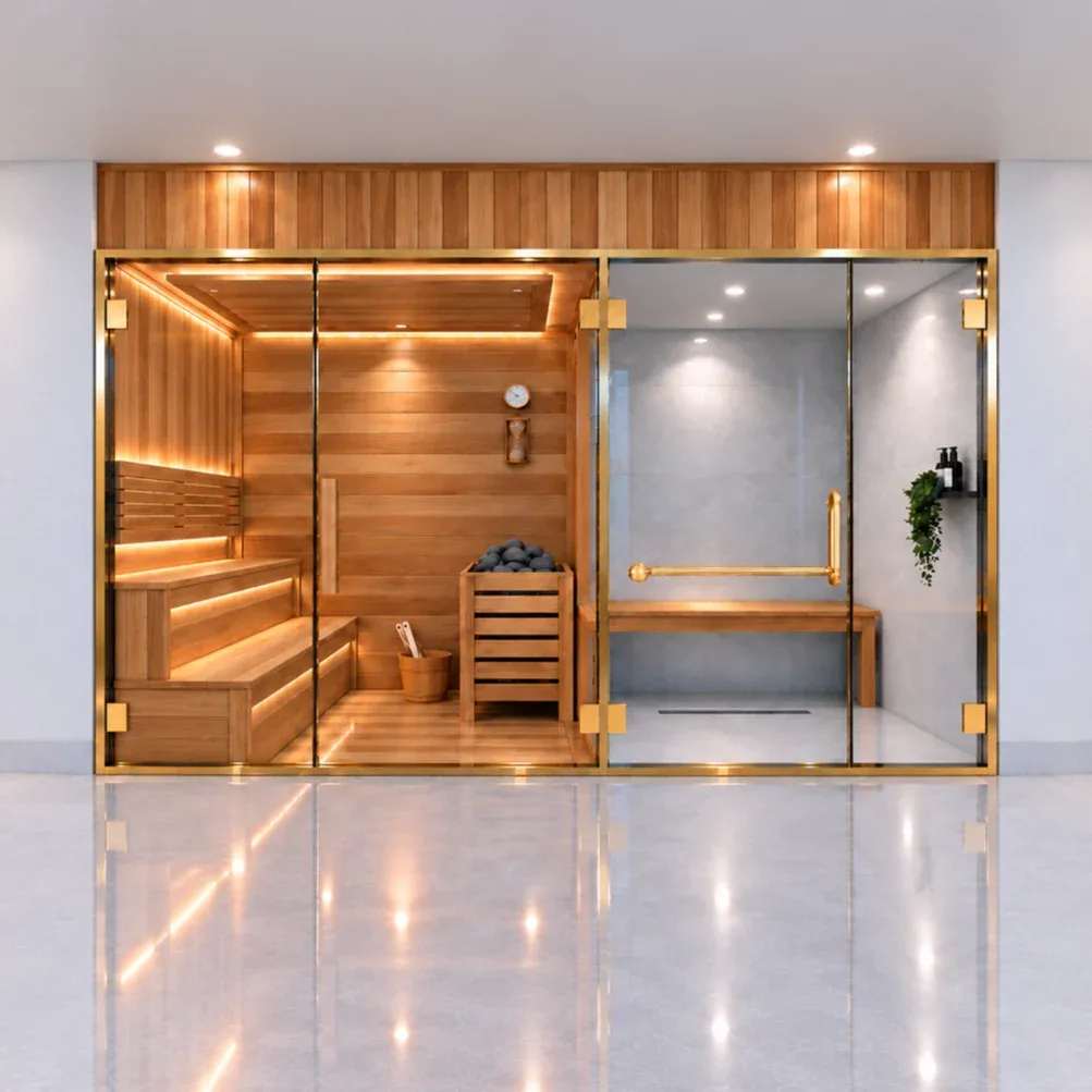 Phòng xông hơi khô ướt kết hợp KU05